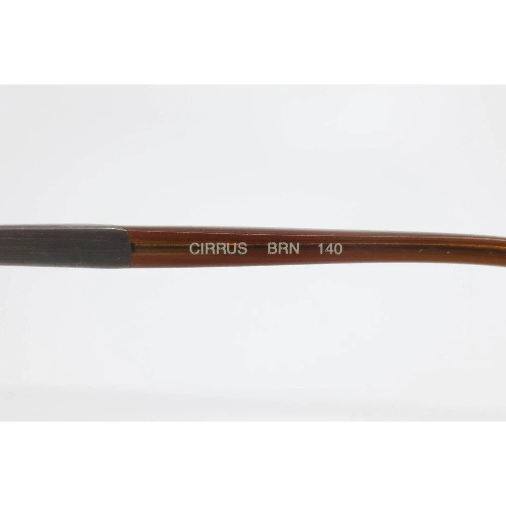 Kata Cirrus BRN Brown Semi Rimless Eyeglasses Frames Cat Eye 140mm CIRRUS BRN